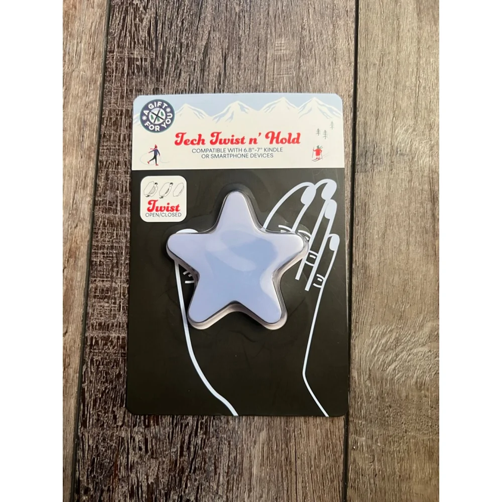 NEW Vivitar Tech Twist n' Hold Star Phone Grip One Size Blue White
